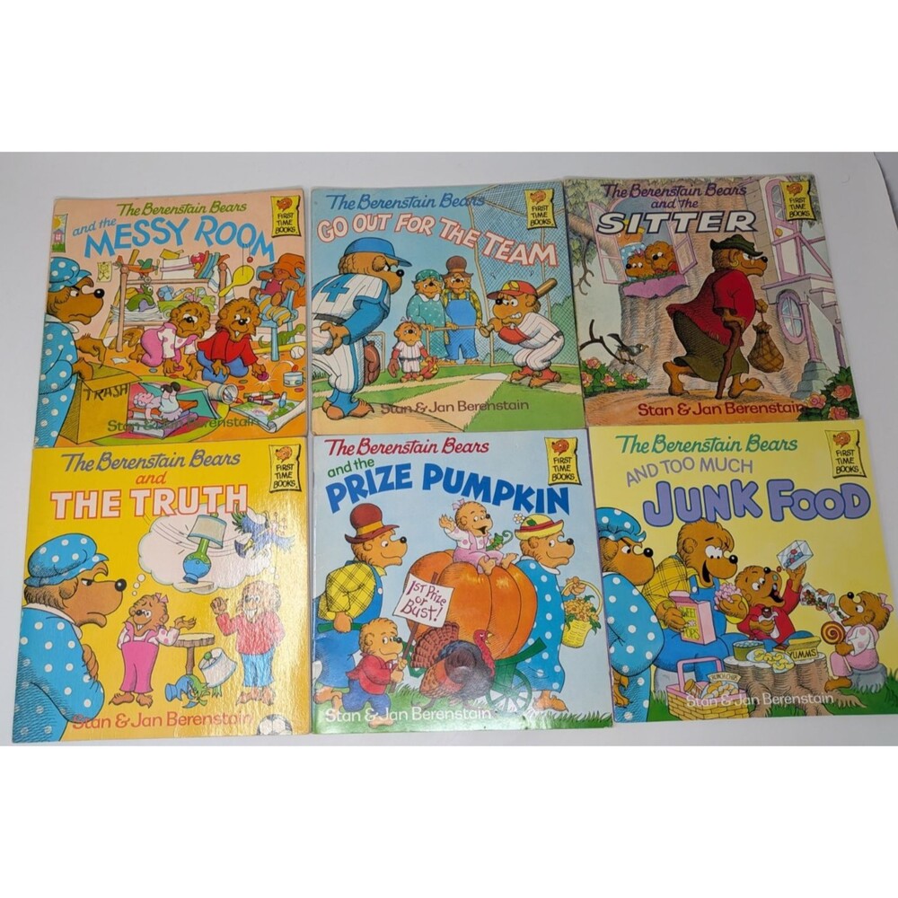 Berenstain Bears 15 Book Lot First Time Books Vintage 80s Lot Stan Jan